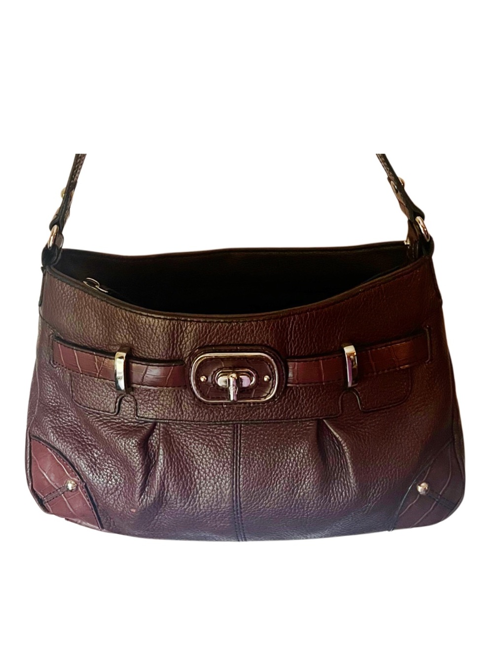 Etienne Aigner Vintage Brown Leather Shoulder Bag